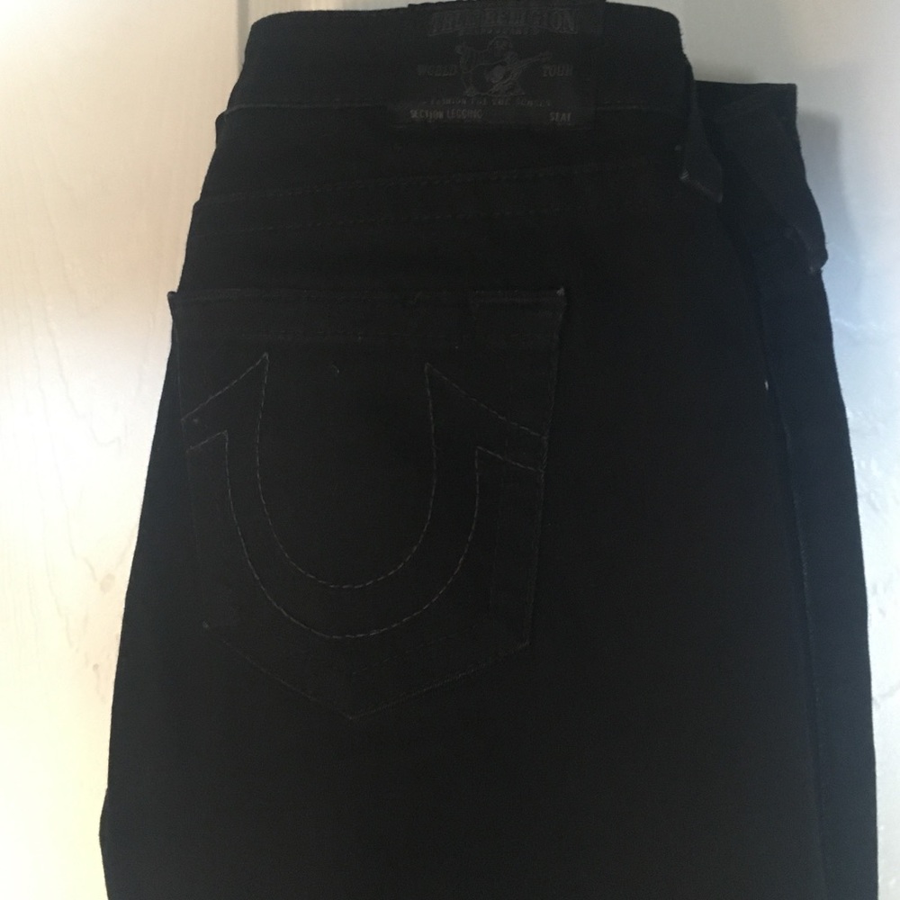 Black true religion jeans